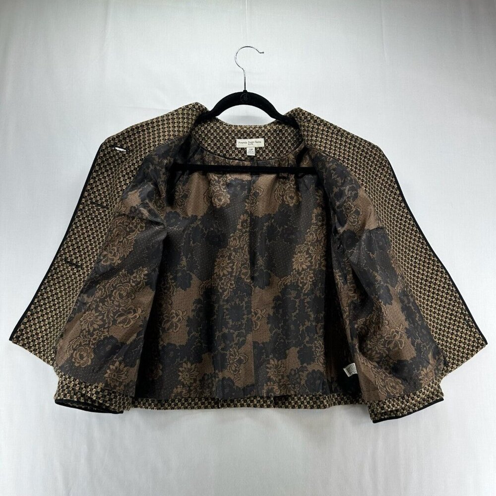 Amanda Smith Brown and Black Patterned Blazer - image 2